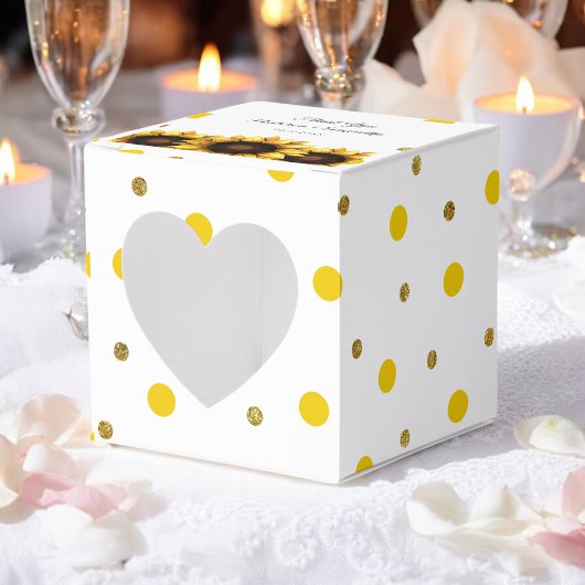 ひまわり結婚のサンキューイエローシック フェイバーボックス