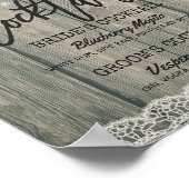 ひまわり結婚のシグネチャーカクテルドリンクメニュー ポスター (角)