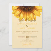 ひまわり結婚のフローラ結婚の 招待状 (正面)