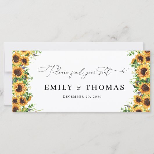 ひまわり結婚のヘッドテーブル記号 (正面)