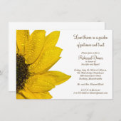 ひまわり結婚のリハーサルディナー招待状 招待状 (正面/裏面)