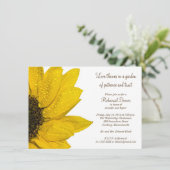 ひまわり結婚のリハーサルディナー招待状 招待状 (スタンド正面)