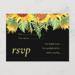 ひまわり結婚の予算 インビテーションポストカード