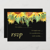 ひまわり結婚の予算 インビテーションポストカード (正面/裏面)