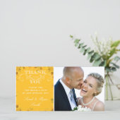 ひまわり結婚の写真サンキューカード サンキューカード (スタンド正面)