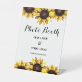 ひまわり結婚の写真ブースフローラ台座看板 台座サイン (正面)