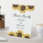 ひまわり結婚の写真ブースフローラ台座看板 台座サイン (インサイチュ)