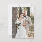 ひまわり結婚の写真 サンキューカード (裏面)