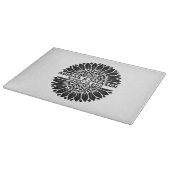 ひまわり結婚の名前をカスタムすると日付 カッティングボード (角)