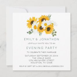 ひまわり結婚の夕べパーティー ノートカード