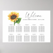 ひまわり結婚の座席表 ポスター (正面)