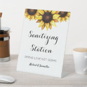 ひまわり結婚の採光駅の台座看板 台座サイン (インサイチュ)