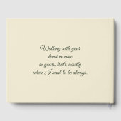 ひまわり結婚の森の緑と金ゴールド ゲストブック (裏面)