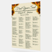 ひまわり結婚の森の緑の座席表 アクリルサイン (傾斜)