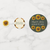 ひまわり結婚の森の緑素朴 コンフェッティ (正面)