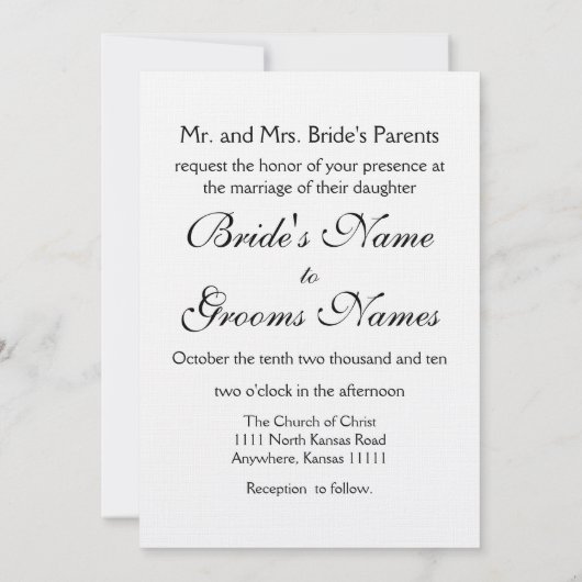 ひまわり結婚の白黒の点2 招待状 (裏面)