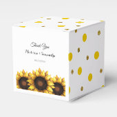 ひまわり結婚の礼拝箱 フェイバーボックス (正面サイド)