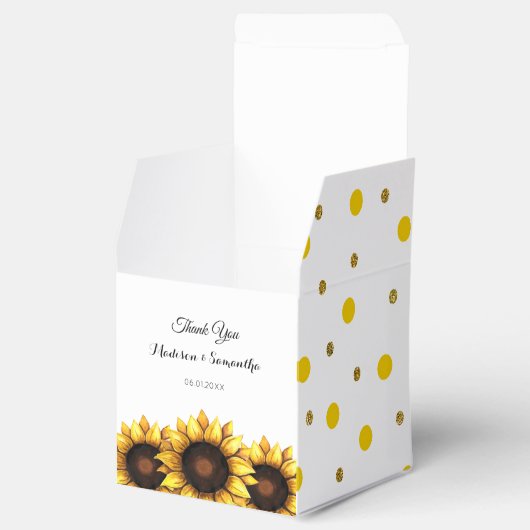 ひまわり結婚の礼拝箱 フェイバーボックス (オープン)