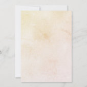 ひまわり結婚の緑の素朴な黄色のラグジュアリー 招待状 (裏面)