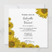 ひまわり結婚の縁 招待状 (正面)