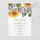 ひまわり結婚の詳細エンクロージャカード エンクロージャーカード (正面)