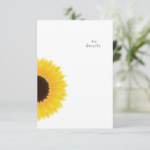 ひまわり結婚の詳細囲いカード 出欠カード (スタンド正面)