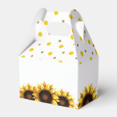 ひまわり結婚の黄色い白フローラ フェイバーボックス (裏面サイド)