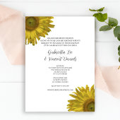 ひまわり結婚の 招待状