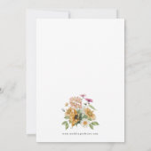 ひまわり結婚の 招待状 (裏面)