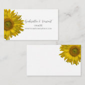ひまわり結婚のWebサイトプロファイルカード エンクロージャーカード (正面/裏面)