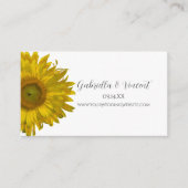 ひまわり結婚のWebサイトプロファイルカード エンクロージャーカード (正面)