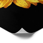 ひまわり結婚または婚約バナー ポスター (角)