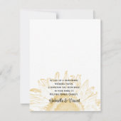 ひまわり結婚グラフィックのチャリティー特典カード (正面)