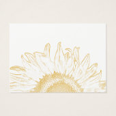 ひまわり結婚グラフィックのチャリティー特典カード (裏面)