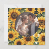 ひまわり結婚フローラ 招待状 (裏面)