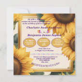 ひまわり結婚フローラ 招待状 (正面)