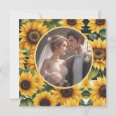 ひまわり結婚フローラ 招待状 (裏面)