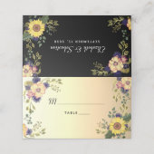 ひまわり結婚座席表 プレイスカード (外部開封)