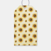 ひまわり結婚式の引き出物ラベル ギフトタグ (裏面)