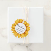 ひまわり結婚式の引き出物ラベル フェイバータグ (インサイチュ)