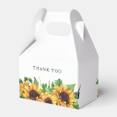 ひまわり結婚式の引き出物箱 フェイバーボックス (裏面サイド)