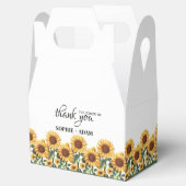 ひまわり結婚式の引き出物箱 フェイバーボックス (オープン)