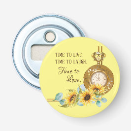 ひまわり結婚式の引き出物（黄色）磁石 栓抜き