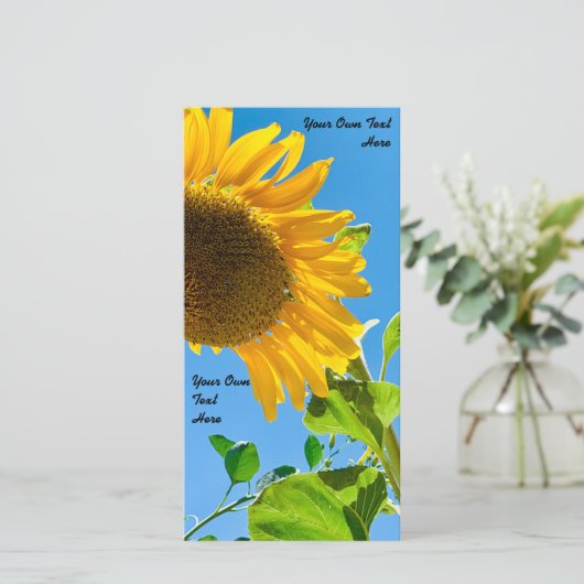 ひまわり結婚式招待状 (スタンド正面)