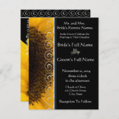 ひまわり結婚式招待状 インビテーションポストカード (正面/裏面)