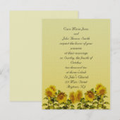 ひまわり結婚式招待状 インビテーションポストカード (正面/裏面)