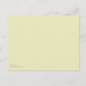 ひまわり結婚式招待状 インビテーションポストカード (裏面)