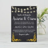 ひまわり結婚式招待状 招待状 (スタンド正面)