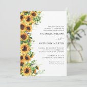 ひまわり結婚式招待状 招待状 (スタンド正面)