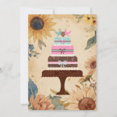 ひまわり結婚式招待状 招待状 (裏面)